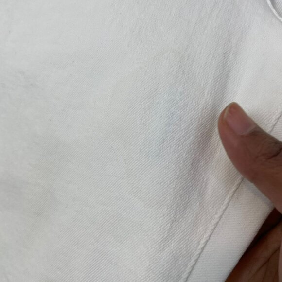 Madewell The '90s‎ Straight Crop Jean Tile White Size 27 High Rise Raw Hem NQ179 - Picture 15 of 15